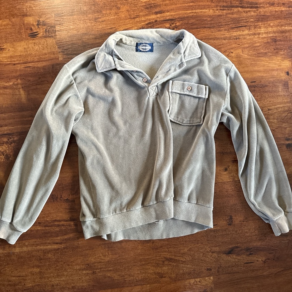 Gray Sweater with Pocket